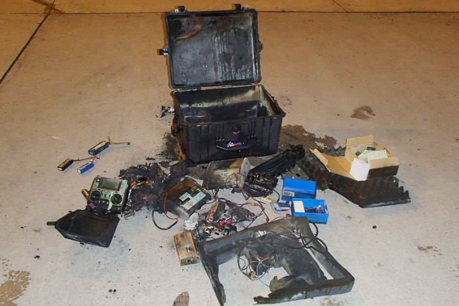 drone battery fire melbourne australia air drone view noticia new news www.airdroneview.com mercancia peligrosa bateria drone incendio