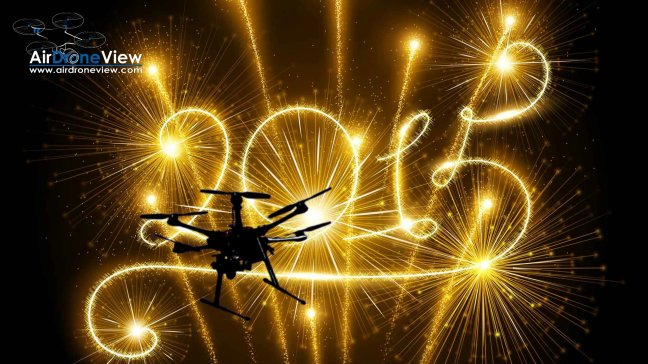 air drone view drones happy new year 2015 feliz año nuevo www.airdroneview.com drones badajoz extremadura merida agrotech gobex openfuture navidad año nuevo