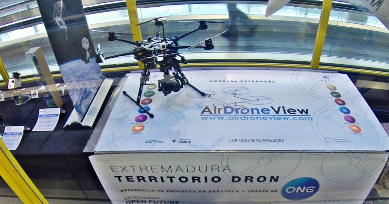 Air Drone View, operadora extremeña de Drones, en el aeropuerto Adolfo Suarez, Madrid –&nbsp;Barajas.