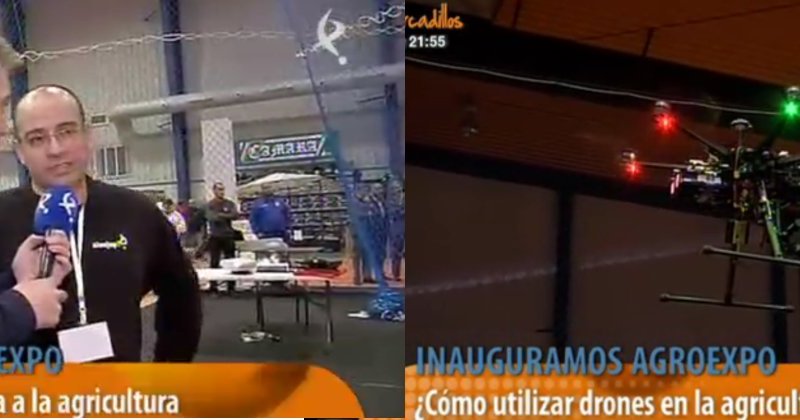 Agrotech Territorio Dron en AGROEXPO: Conexión Extremadura 28/01/2014 en&nbsp;directo
