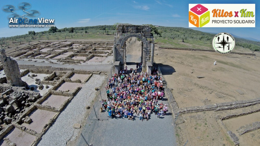 vila raiders via de la plata ruta camino arco de caparra ciudad romana gonzalo de la granja air drone view www.airdroneview.com ciudad romana
