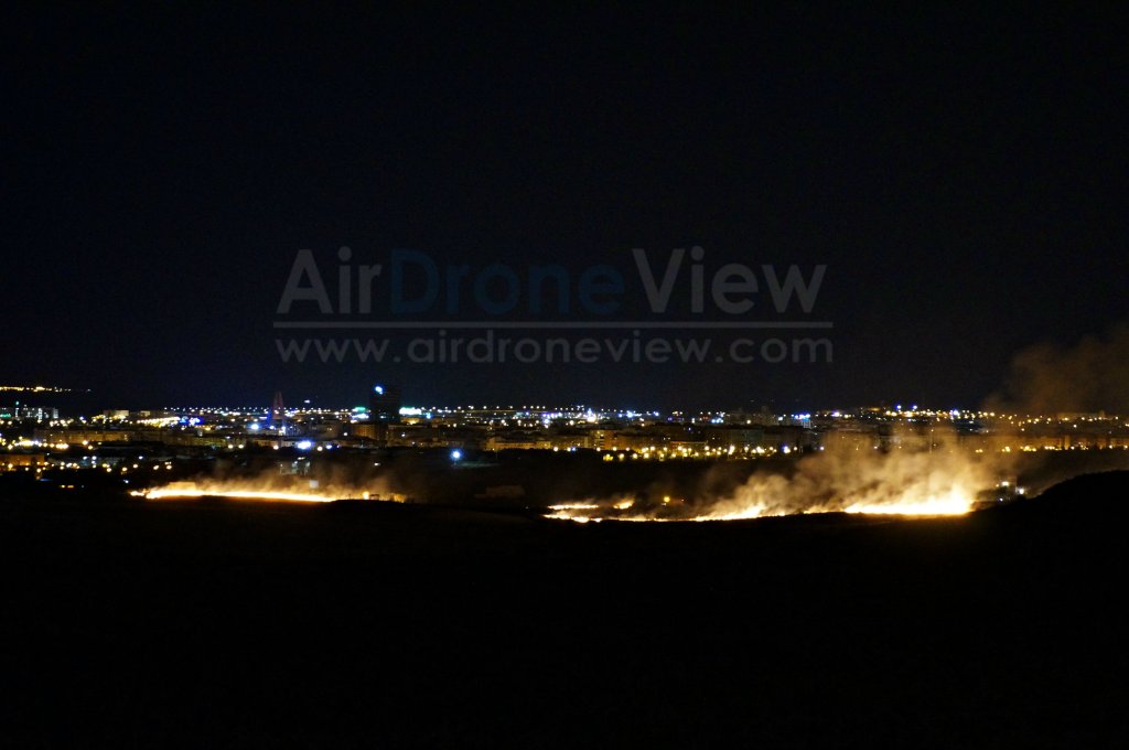 Incendio San Juan 2015 badajoz fuegos artificiales fuego vaguadas barriada de llera hoy noticia air drone view www.airdroneview.com 1a