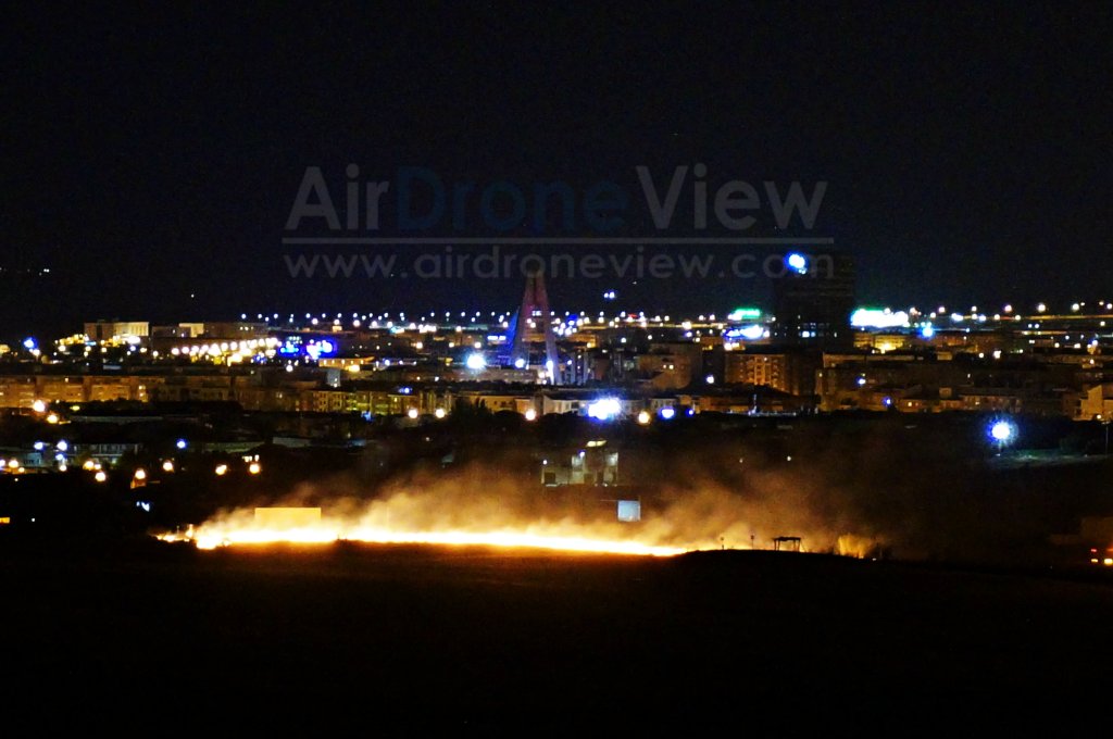 Incendio San Juan 2015 badajoz fuegos artificiales fuego vaguadas barriada de llera hoy noticia air drone view www.airdroneview.com 3a