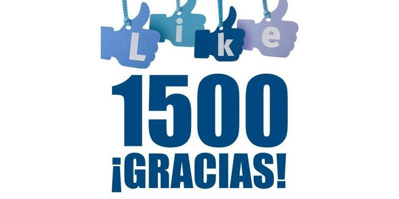 1500 seguidores, 1500&nbsp;gracias