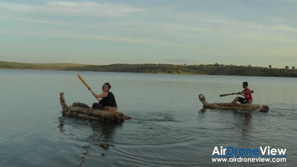air drone view expedicion aborigen caminos del guadiana rio aventura dron drone badajoz portugal españa caceres descenso canal extremadura rtve extremadura ciudad real daimiel (7)