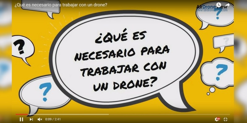 ¿Qué es necesario para trabajar con un&nbsp;drone?