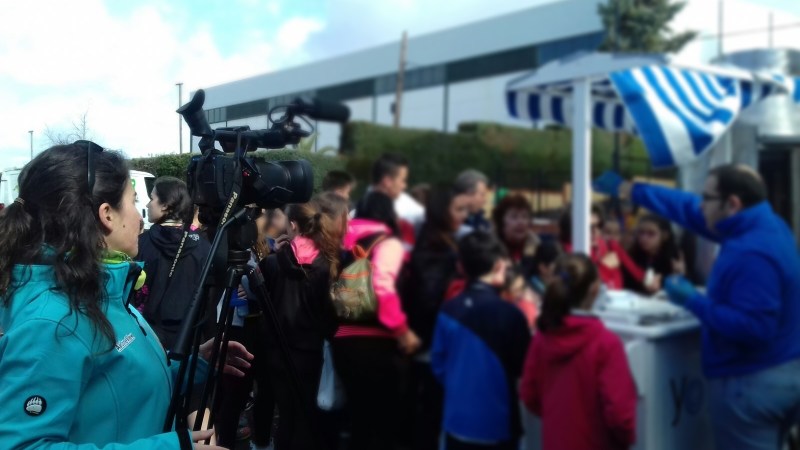 Filmando spot para Yoyogurt&nbsp;Mérida