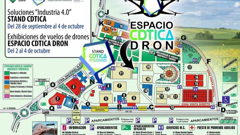 Desde el lunes podrás ver nuestras exhibiciones con drones en la Feria Internacional Ganadera de&nbsp;Zafra