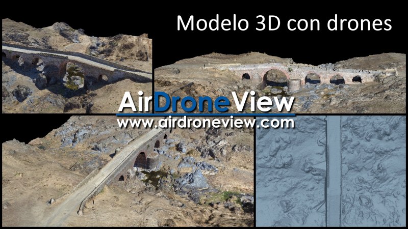 Drones al servicio del modelado 3D en el puente de&nbsp;Gallicanta