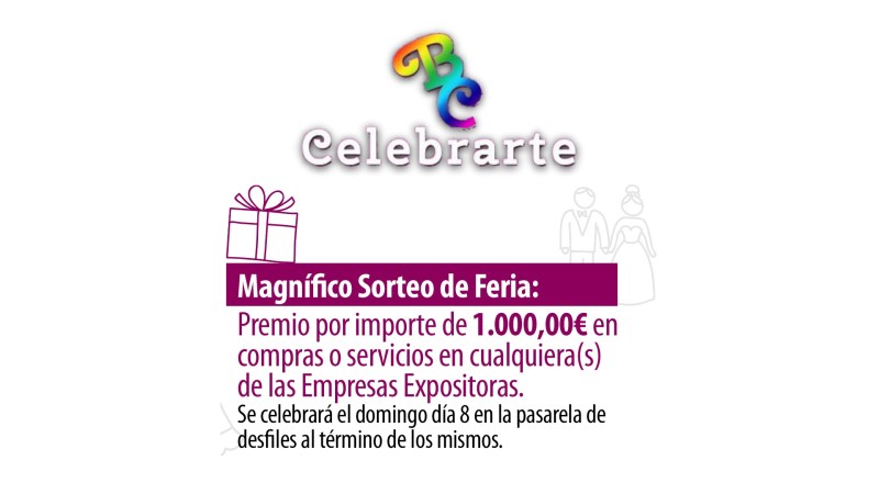 Sorteo de la organización en CELEBRARTE 2017: 1000€ a gastar servicios de&nbsp;expositores