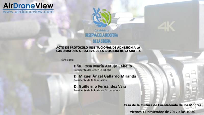 Hoy en Fuenlabrada de Los Montes cubriendo el acto de adhesión de la Candidatura Reserva de la Biosfera de La Siberia de&nbsp;Extremadura