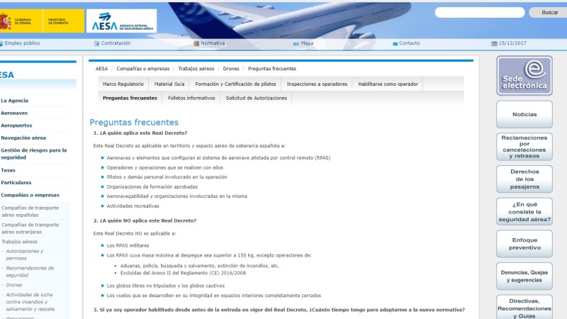¿Dudas sobre los cambios que se avecinan? AESA publica 42 preguntas frecuentes que aclaran bastante la futura situación de los drones en España ¿Dudas sobre los cambios que se avecinan? AESA publica 42 preguntas frecuentes que aclaran bastante la futura situación de los drones en España