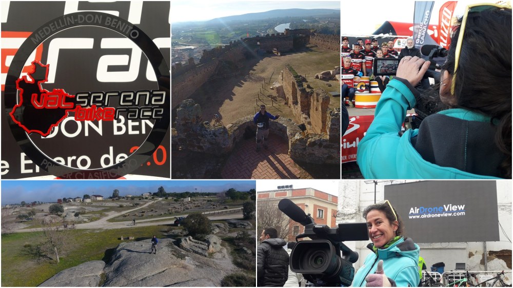airdroneview valserena bike race medellin don benito castillo de magacela puente de la pared la haba molino btt extremadura caceres badajoz drones operadores legal video aereo