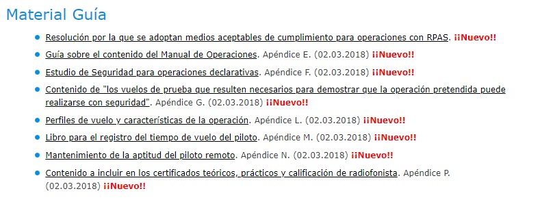 AESA publica en su web el nuevo Material Guía para operadores de drones AESA publica en su web el nuevo Material Guía para operadores de drones