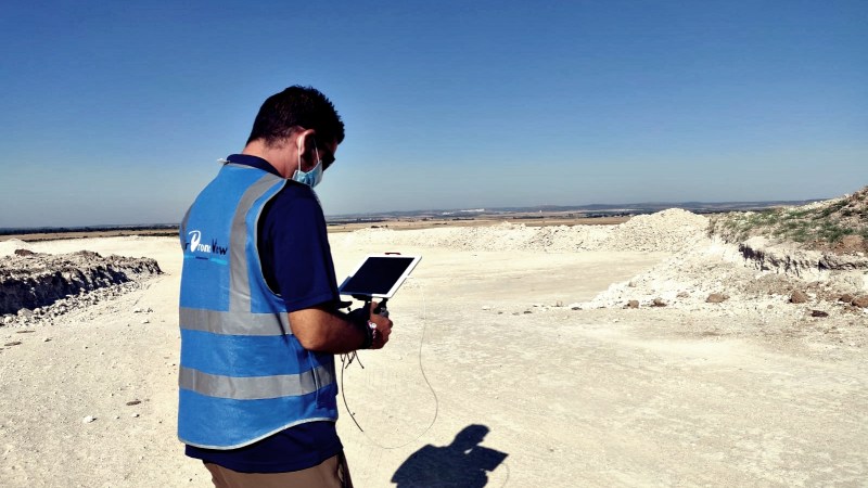 Levantamiento fotogramétrico con drones en obra&nbsp;civil