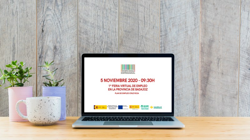 Material audiovisual y diseño gráfico para la I Feria Virtual de Empleo de Cruz&nbsp;Roja