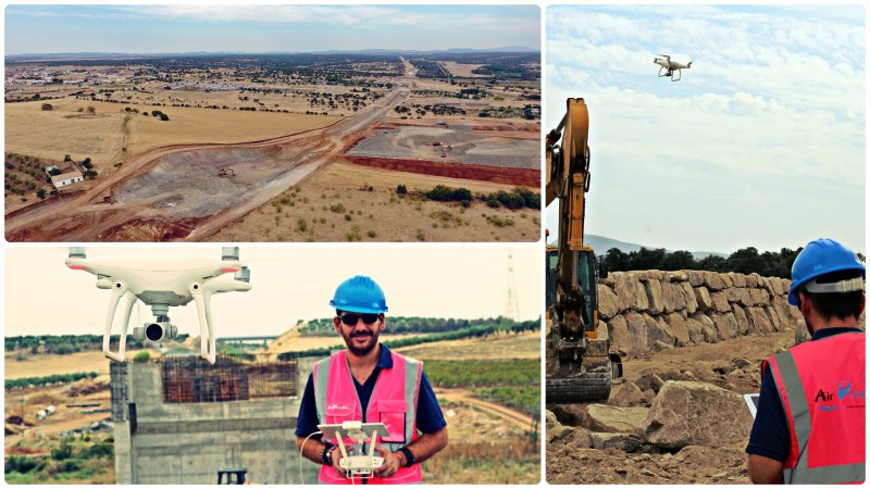 Grabando los avances en un tramo de obra del&nbsp;AVE