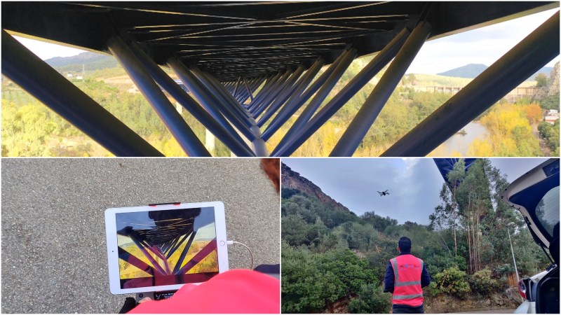 Un vuelo complicado: inspección de&nbsp;viaducto
