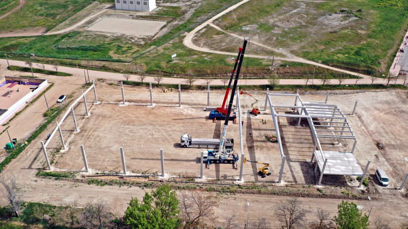 Seguimiento de obra de nave de ferias y exposiciones en&nbsp;Extremadura
