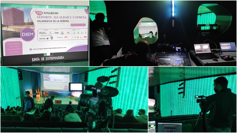 Cámaras para streaming en el VII Congreso DIEM Deporte, Igualdad y&nbsp;Empresa
