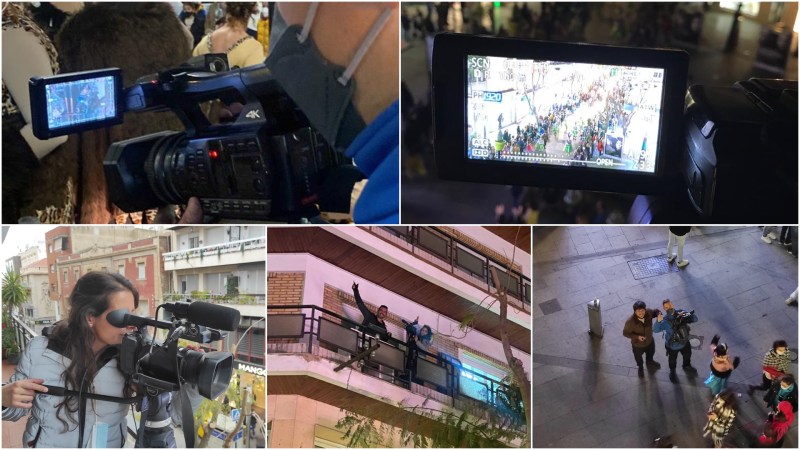 Realización de streaming en el Desfile de Carnaval de Don&nbsp;Benito