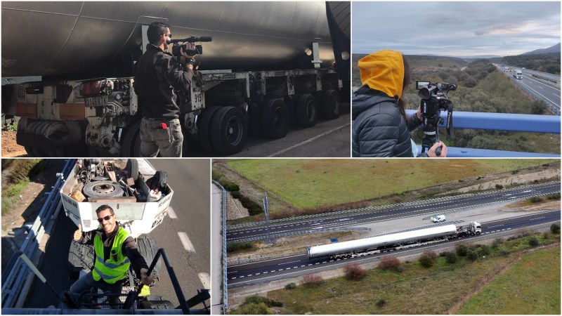 Grabación de transporte especial que viajaba de Gijón a&nbsp;Cádiz